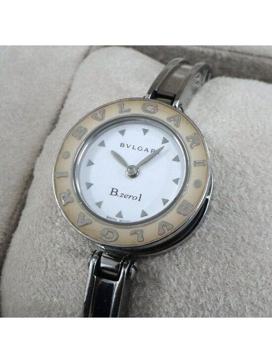 Bvlgari B.zero1 Bz22 S White SS Quartz Bangle Watch main image 11